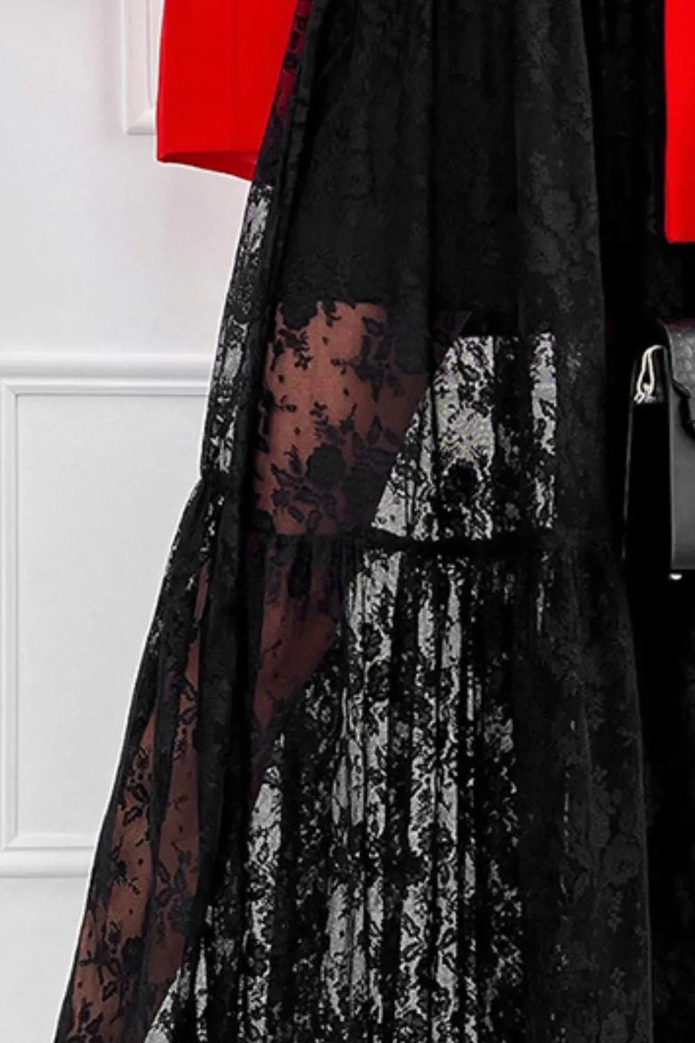 ✨ Lace Elastic Waist Maxi Skirt 💕 - MegaSuperStar