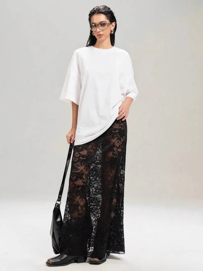 ✨ Lace Maxi Skirt 🌸