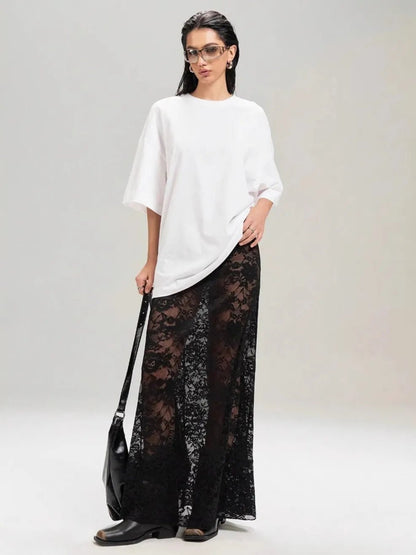 ✨ Lace Maxi Skirt 🌸 - MegaSuperStar