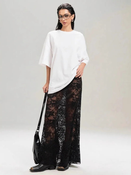 ✨ Lace Maxi Skirt 🌸 - MegaSuperStar