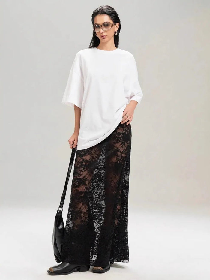 ✨ Lace Maxi Skirt 🌸