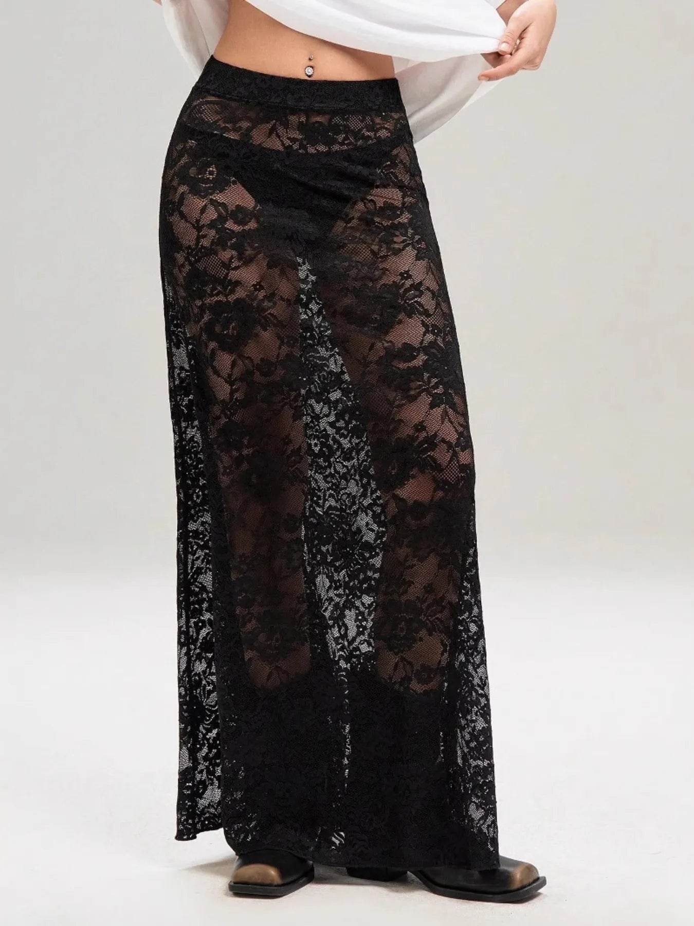 ✨ Lace Maxi Skirt 🌸 - MegaSuperStar