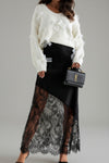 ✨ Lace Panel Maxi Skirt 🌸 thumbnail