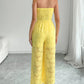 Lace Smocked Tube Jumpsuit - MegaSuperStar