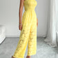 Lace Smocked Tube Jumpsuit - MegaSuperStar
