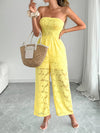 🌸 Lace Smocked Tube Jumpsuit 🌸 thumbnail