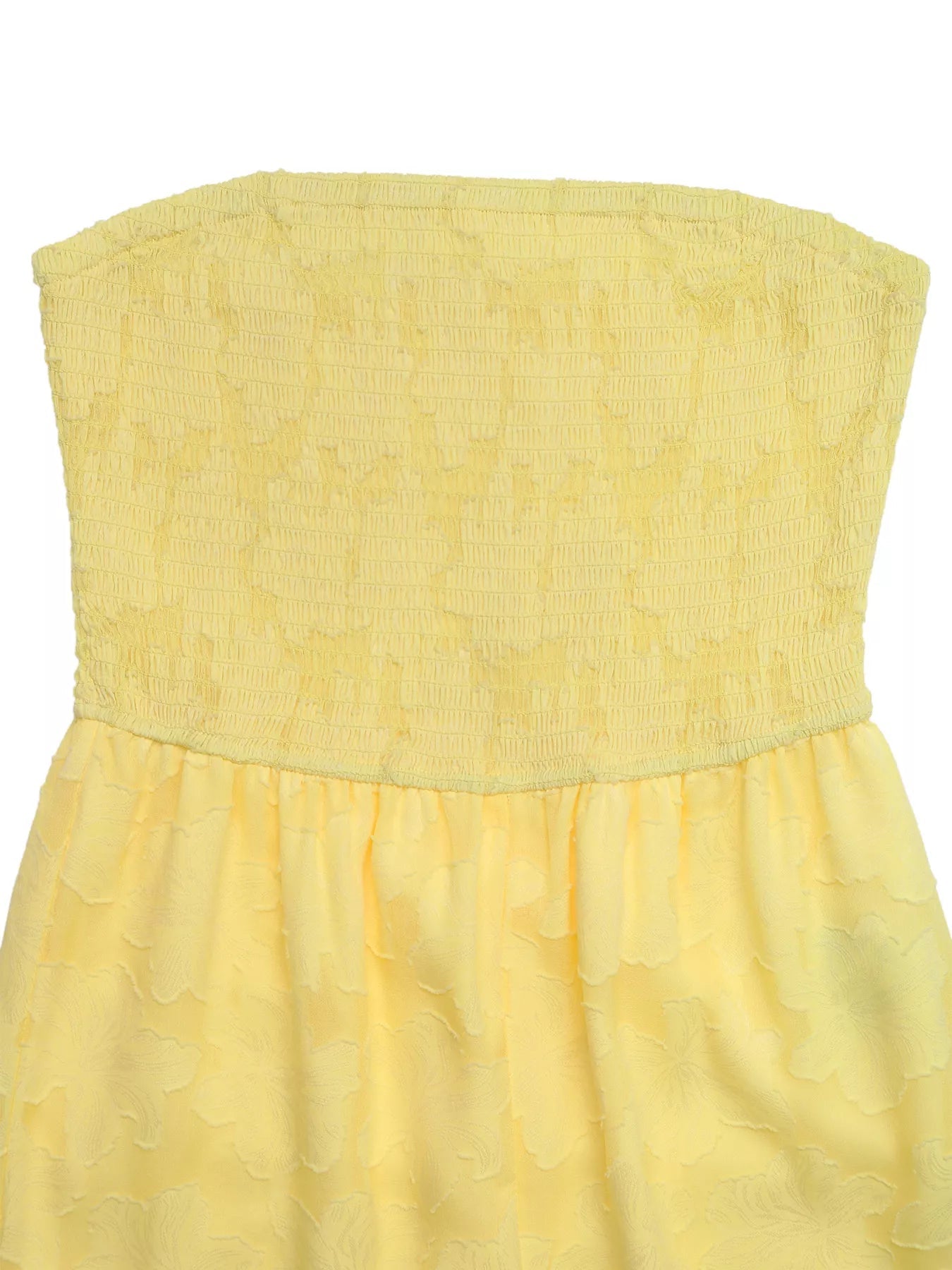 Lace Smocked Tube Jumpsuit - MegaSuperStar
