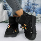 Lace - Up Platform Winter Boots - MegaSuperStar