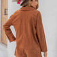 Lapel Collar Long Sleeve Romper - MegaSuperStar