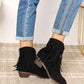 Legend Women's Cowboy Ankle Boots with Fringe - Western Style - MegaSuperStar