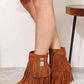 Legend Women's Tassel Wedge Heel Ankle Booties - Stylish and Comfortable Footwear - MegaSuperStar