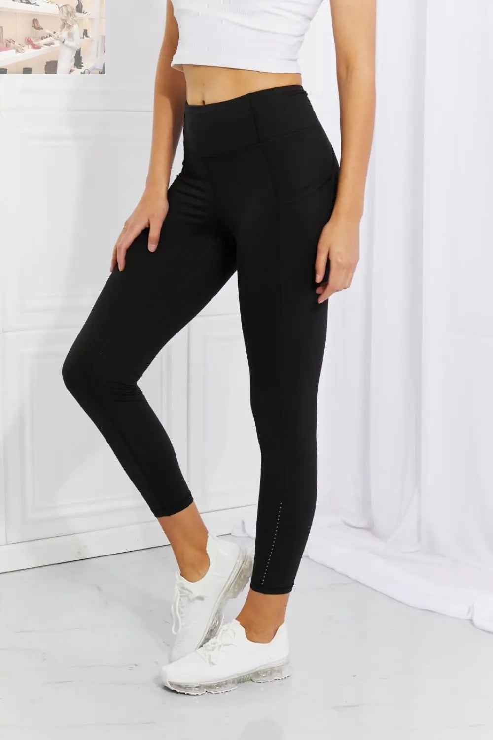 Leggings Depot Reflective Dot Active Leggings for Full - Size Strength and Lengthen - MegaSuperStar