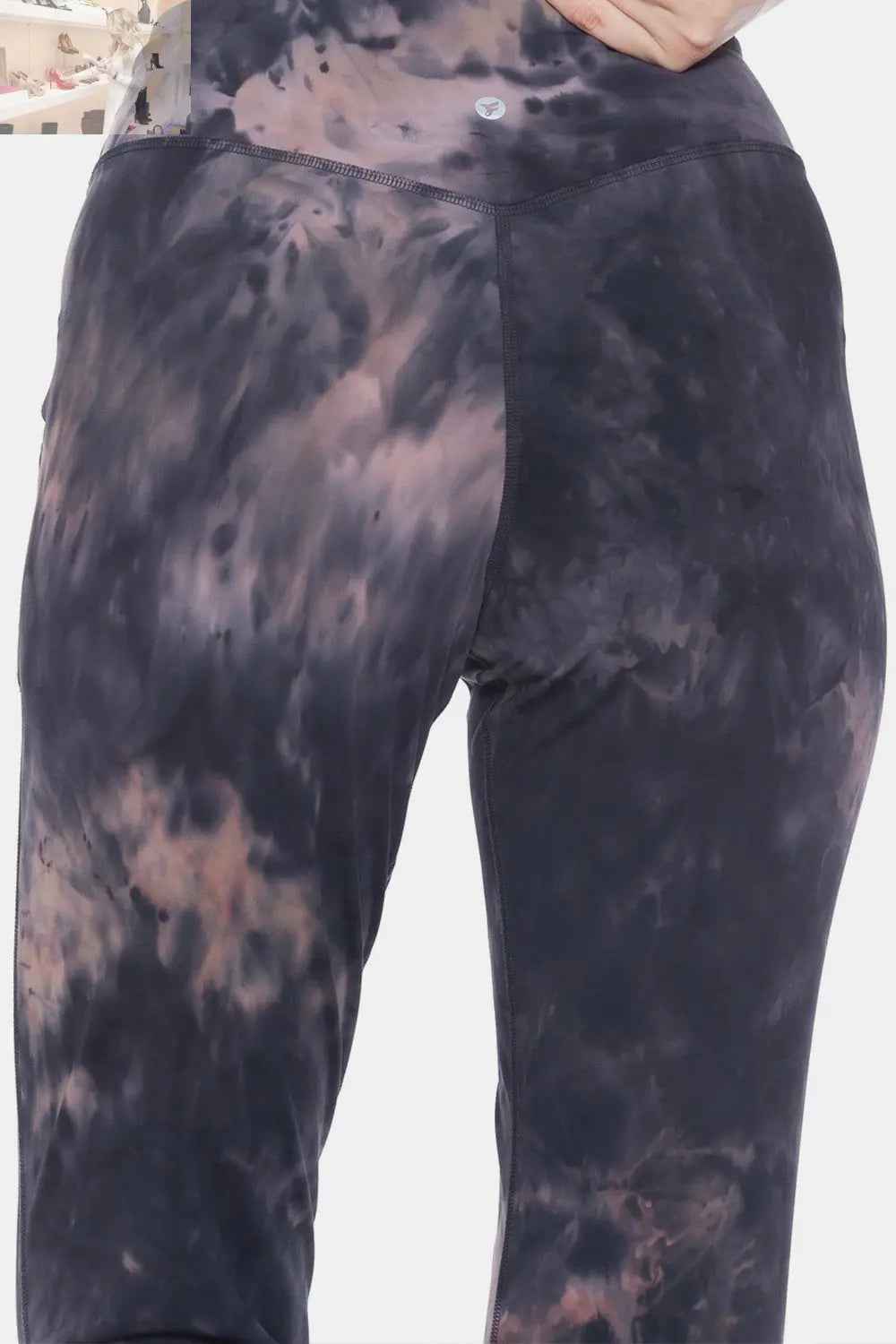 Leggings Depot Tie - Dye High Waist Cropped Leggings - MegaSuperStar