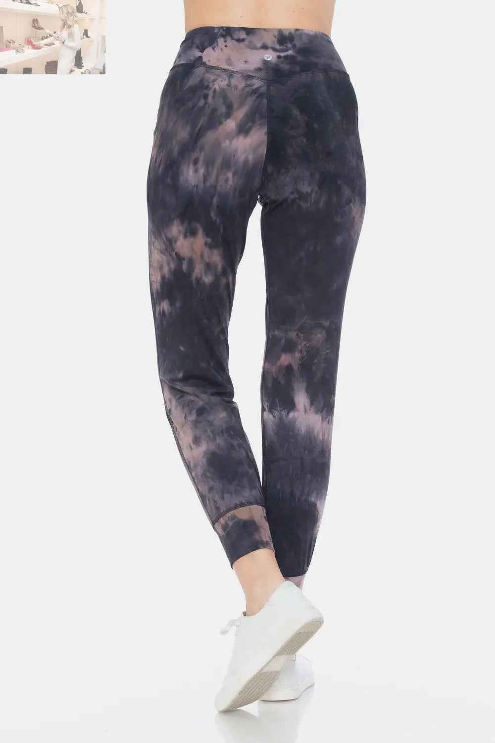 Leggings Depot Tie - Dye High Waist Cropped Leggings - MegaSuperStar