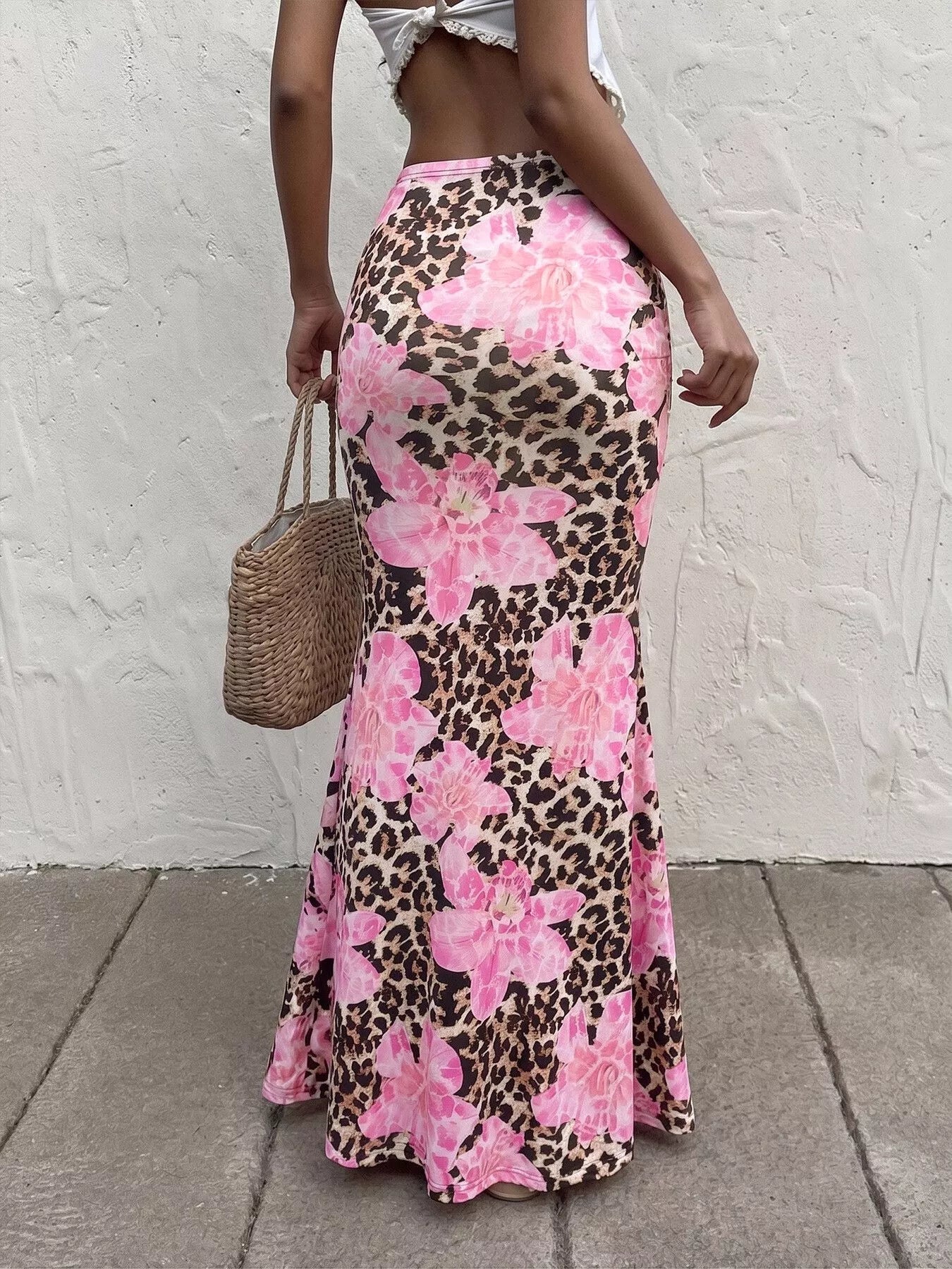 ✨ Leopard Print Bodycon Maxi Skirt 💃 - MegaSuperStar