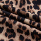 Leopard Print Lace Trim Short Sleeve Shirt - MegaSuperStar