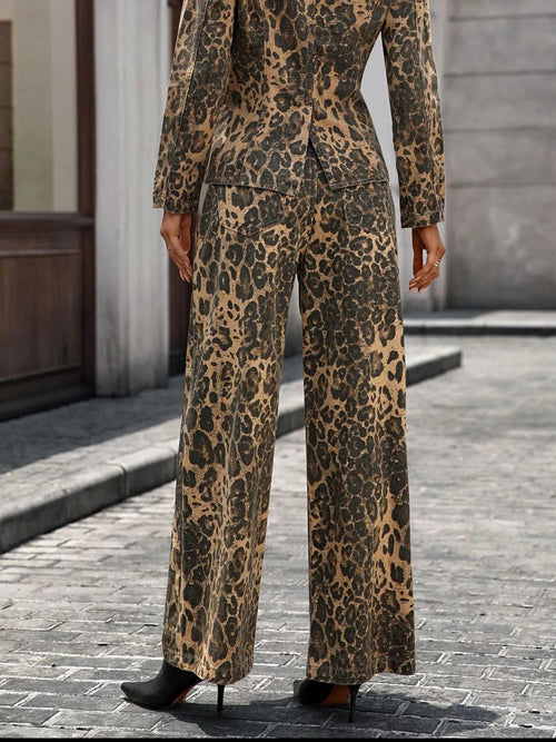 Customer styling 💕 Leopard Wide-Leg Jeans 💕