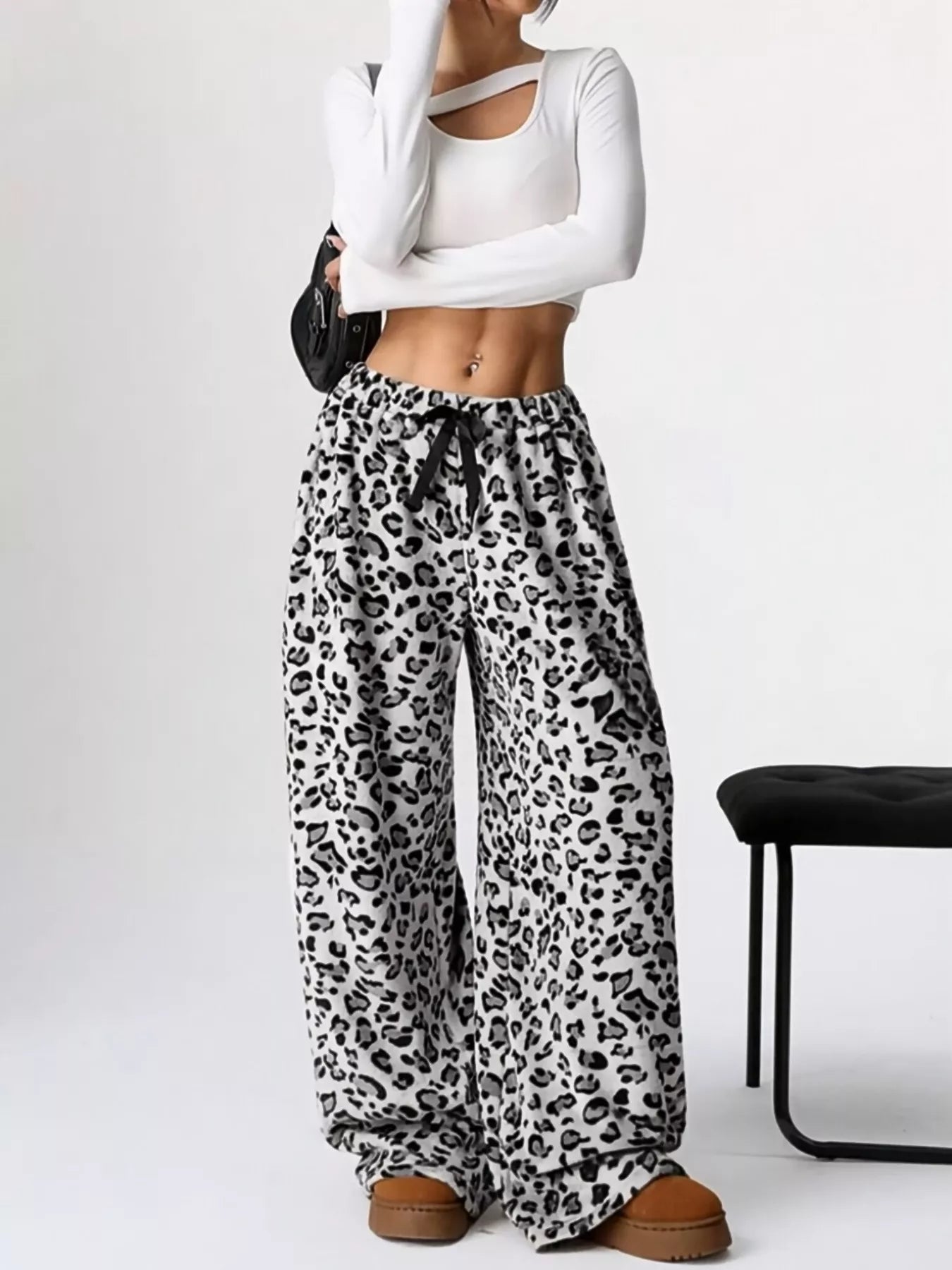 💕 Leopard Wide Leg Pants - Bold & Chic 💕 - MegaSuperStar
