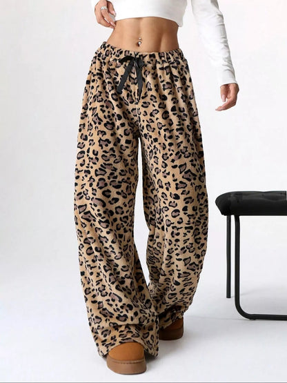 💕 Leopard Wide Leg Pants - Bold & Chic 💕 - MegaSuperStar