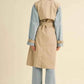 MABLE Layered Trench Coat with Denim Jacket for Stylish Versatility - MegaSuperStar