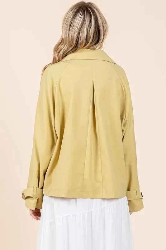 Mittoshop Double Breasted Trench Coat Jacket for Effortless Style - MegaSuperStar