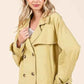Mittoshop Double Breasted Trench Coat Jacket for Effortless Style - MegaSuperStar