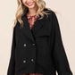 Mittoshop Double Breasted Trench Coat Jacket with Long Sleeves - MegaSuperStar