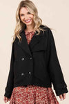 🌸 Mittoshop Double Breasted Trench Coat Jacket with Long Sleeves 🌸 thumbnail