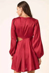 💕 Mittoshop Satin Side Cutout Mini Dress for Effortless Chic Style 💕 thumbnail