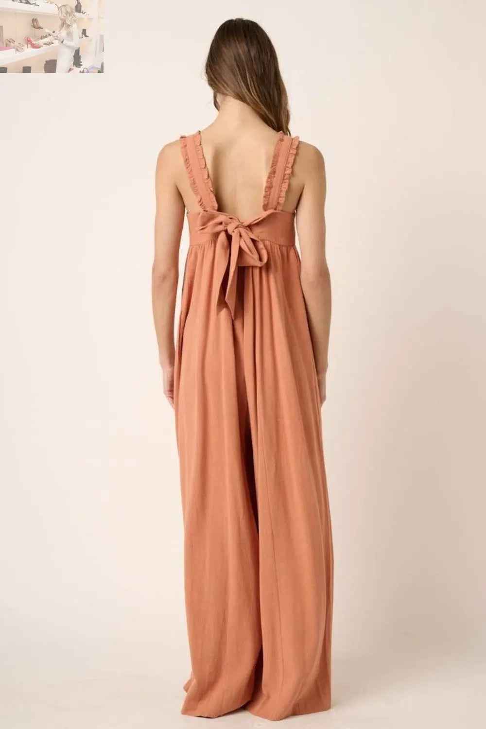 Mittoshop Sleeveless Wide Leg Jumpsuit for Effortless Style and Comfort - MegaSuperStar