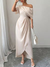One-Shoulder Satin Maxi Dress thumbnail