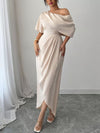 One-Shoulder Satin Maxi Dress thumbnail