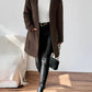 Open Front Long Sleeve Winter Coat - MegaSuperStar