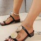 Open Toe Block Heels Sandals - MegaSuperStar