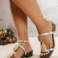Open Toe Block Heels Sandals - MegaSuperStar