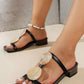 Open Toe Block Heels Sandals - MegaSuperStar