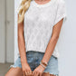 Openwork Short Sleeve Knit Top - MegaSuperStar