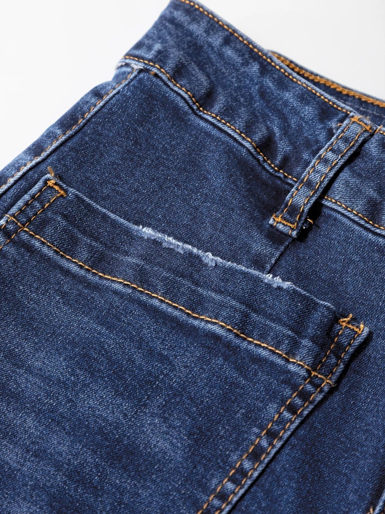 Patch Pocket Shift Jeans - MegaSuperStar