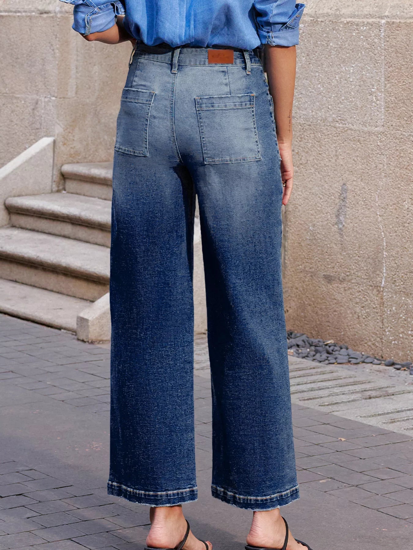 Patch Pocket Shift Jeans - MegaSuperStar