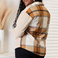 Perfee Plaid Print Dropped Shoulder Shirt for Stylish Comfort - MegaSuperStar