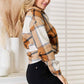 Perfee Plaid Print Dropped Shoulder Shirt for Stylish Comfort - MegaSuperStar