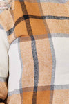 💕 Perfee Plaid Print Dropped Shoulder Shirt for Stylish Comfort 💕 thumbnail