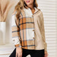 Perfee Plaid Print Dropped Shoulder Shirt for Stylish Comfort - MegaSuperStar