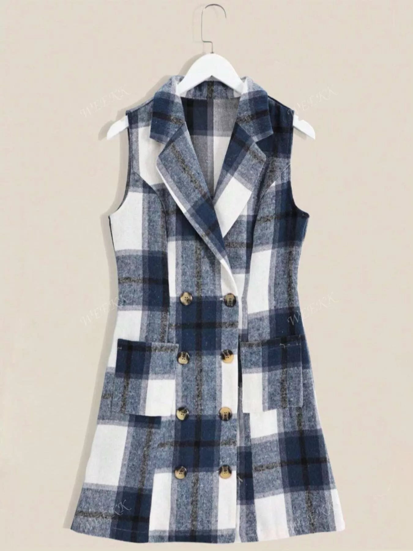 🌸 Plaid Blazer Dress - Statement Style 🌸 - MegaSuperStar