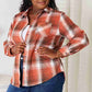 Plaid Collared Long Sleeve Shirt for a Stylish Look - MegaSuperStar