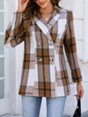 💖 Plaid Double-Breasted Blazer - Classic Sophistication 💖 thumbnail