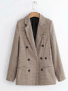 💖 Plaid Lapel Blazer - Professional Polish 💖 thumbnail
