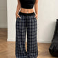 🌸 Plaid Wide Leg Pants - Classic Sophistication 🌸 - MegaSuperStar