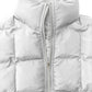 Pocketed Plaid Quilted Zip Up Winter Coat - MegaSuperStar
