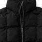 Pocketed Plaid Quilted Zip Up Winter Coat - MegaSuperStar